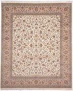 Isfahan Tappeto 300x250 Beige (Indian) Annodato A Mano