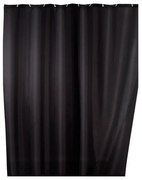 Tenda da doccia nera con finitura antimuffa , 180 x 200 cm - Wenko