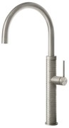 Miscelatore lavello monocomando con canna girevole steel brushed tapware 60018 gessi