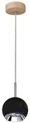 Spot-Light 5143174 - Lampadario LED a sospensione con filo BALL WOOD 1xGU10/5W/230V quercia opaco