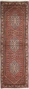 Bidjar Tappeto 70x210 Rosso (Iran) Annodato A Mano