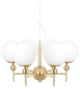 Globen Lighting - Astrid 50 Lampada A Sospensione Ottone Spazzolato/Bianco Globen Lighting