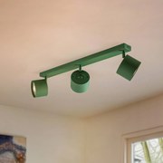 Argon Faretto da soffitto Chloe orientabile a 3 luci, verde
