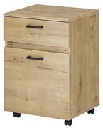 Cassettiera mobile per ufficio MIRANE, rovere