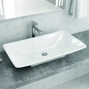 Lavabo da appoggio 70cm in ceramica Litos-1685 - KAMALU
