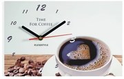 Una tazzina di caffè orologio da parete