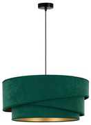 Duolla - Lampadario a sospensione con filo KOBO 1xE27/15W/230V diametro 45 cm verde/oro