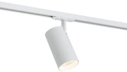 Faretto moderno bianco per sistema di illuminazione a binario monofase con LED incluso - Iconic Mark