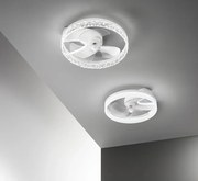Ventilatore da soffitto Nashi trasparente, D. 50 cm INTEC