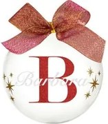 Pallina natale con nome Barbara 10cm