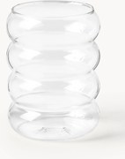 Set di 4 bicchieri in vetro soffiato borosilicato Bubbly