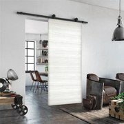 Porta scorrevole Rail in mdf bianco, L 93 x H 212 cm, con binario Industrial Reversibile