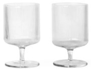 ferm LIVING - Ripple Wine Bicchieri Set di 2 Chiaro ferm LIVING