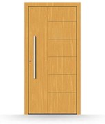 Portoncini in legno, abete chiaro 110, apertura con spinta a sinistra, 850 x 1800 mm, modello Pavia, configura individualmente