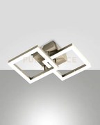 Bard applique oro opaco 2 luci a led 3000k - 21w - 2160 lm dimmerabile