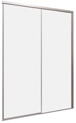 Porta doccia L 170 x H 200cm, Sp. 8 mm in vetro vetro senza finitura / trasparente profilo argento