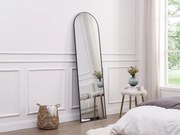 Specchio ad arco da terra L. 50 x H. 170 cm in Metallo Nero - MAILEN