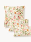 Federa in raso di cotone floreale Anthea