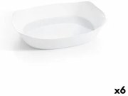 Teglia da Cucina Luminarc Smart Cuisine Rettangolare Bianco Vetro 38 x 27 cm (6 Unità)