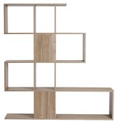 Libreria divisoria di design effetto rovere H147 cm COMO