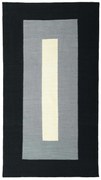 Kilim Tappeto 120 x 230 Nero (Iran) Tessuto A Mano