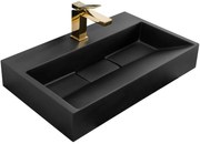 Lavabo in conglomerato GOYA BLACK MAT 60CM