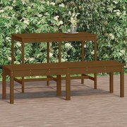 Panca giardino 2 posti miele 159,5x44x45cm legno massello pino