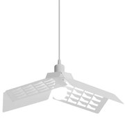 Lampadario Moderno Geo bianco paralume bianco E27 Ø45cm