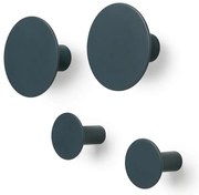 Set di 4 ganci da parete grigio scuro Ponto - Blomus