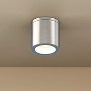 Applique da soffitto IP54 GU10 in Alluminio e Vetro - Inox