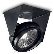 Montature Faretto Orient Moderno Channel Metallo Nero Led 7W 3000K D14Cm