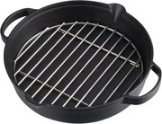 Padella in Ghisa con Griglia in Acciaio Inossidabile, Pentola Larga e Rotonda per bbq, ø 31,6 cm - Campingaz