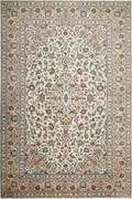 Kashan Tappeto persiano 360 x 240 Beige (Iran) Annodato A Mano
