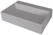 Deante CQR_SU6M - Lavabo da appoggio CORREO 40x60 cm granito/grigio metallico