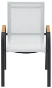 Sedia da giardino in alluminio con braccioli Calypso NATERIAL, seduta in textilene