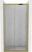 Mexen Apia porte doccia scorrevoli 110 cm, trasparente, dorato - 845-110-000-50-00