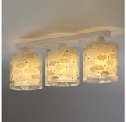 Dalber D-41413E - Plafoniera per bambini CLOUDS 3xE27/60W/230V