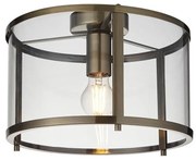 Endon 103112 - Plafoniera HOPTON 1xE27/10W/230V finitura cromo opaco