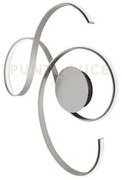 Plafoniera twist a led grande silver 3000k 2850lm 57w 80x73cm