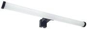 Illuminazione LED per specchio da bagno, 10 W, 230 V, 45 cm, IP44, nero
