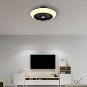 Ventilatore da soffitto LAFEE nero, Ø 30 cm IP20