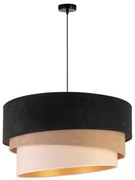 Duolla - Lampadario a sospensione con filo DEVON 1xE27/40W/230V diametro 45 cm nero/beige
