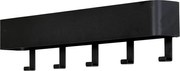 Attaccapanni da parete nero in metallo con scaffale 52 cm Dax Play – Spinder Design