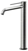 Rubinetto per lavabo CIRCLE TWO cromo spazzolato opaco GATTONI RUBINETTERIA H 30 cm