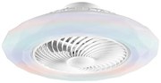 Ventilatore da soffitto LED-SKYRON-BT bianco, D. 59.5 cm INTEC