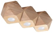 Sollux SL.1010 - Plafoniera WOODY 3xGU10/40W/230V