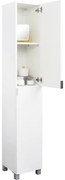 Colonna per mobile bagno Essential SENSEA 2 ante P 32 x L 30 x H 180 cm bianco laccato truciolare