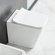 Kamalu - wc filomuro salvaspazio senza brida e sedile soft-close | litos-tfs