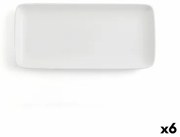 Teglia da Cucina Ariane Vital Coupe Rettangolare Ceramica Bianco (36 x 16,5 cm) (6 Unità)