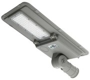 Lampione stradale Led 200W Grigio con pannello solare IP65 Bianco freddo 6000K con sensore crepuscolare e di movimento M LEDME